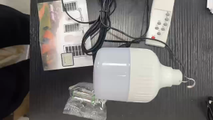Wireless Solar Lamp Remote Control High Brightness LED Bulb No Electricity Bill Outdoor Indoor Portable Emergency Night Market Use