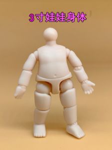 Handmade Fashion Doll 3 Inch Body 6.3cm Articulate Small Doll with Changeable Outfits And Multi-joint Body for Creative Play