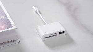 CNAGAIN USB C SD Card Reader Adapter Type C Micro SD TF Card Reader Adapter 3 in 1 USB C to USB Camera Memory Card Reader Adapter for HUAWEI Xiaomi ipad pro and more