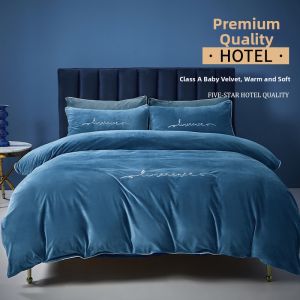 Infant Safety Class A Thickened Warmth Flannel Bedding Set