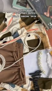 REINA SET OUTER KIYOWO ( OUTER + CELANA CRINCKLE ) ATASAN WANITA KEKINIAN