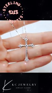 KC Jewelry S925 - Diamond Le Cross Pendant