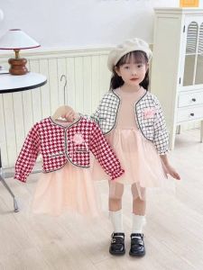 Dress anak cewek  blezer 2in1 premium korea bahan tebal lembut