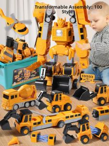 Magnetic Assembly Transformable Robot Toys