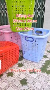 Sọt Nhựa Oval Duy Tân Đựng Rác Đựng Quần Áo Đựng Đa Năng Size Nhí 1