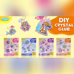 Fashion Crystal Glue Diy Creative Handmade Set Sparkling Powder Dessert Unicorn Model Pendants Accessories DIY Toys Girl Glue Paint Toy for Girls DIY Gift