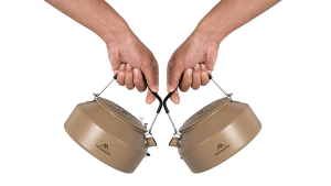 Mountainhiker-Camping outdoor ultra-light portable aluminum alloy green teapot aluminum kettle picnic cooker kettle