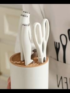 มีดทำครัวชุด 5 ชิ้น kutsilyostainlessSteel มีดทำอาหารเชฟมีดเนื้อมีดปอกกรรไกรปอกเปลือก