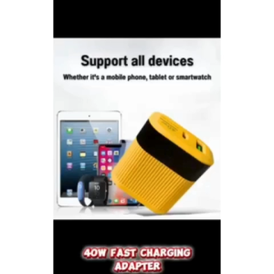 Qualcomm Fast Charger Adapter Quick Charge 3.0 40W Efficient Rapid Charging for Smartphones Tablets Compact Portable Des