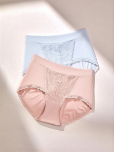 ManiForm | Comfortable Mid High Waist Lace Low Leg Cotton Lining Panties