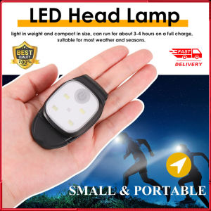 Outdoor Night Clip On Running Lights Reflective USB Rechargeable LED Light Running Gear Plastic Safety Light Running Accessories For Runners Joggers Camping Hiking Dog Walk