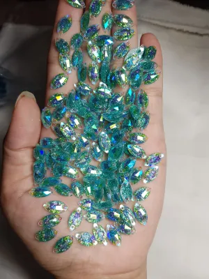 diamond sampan jelly gliter uk 7x15mm payet jelly gliter payet gliter batu batu mote mote manik manik isi 85bji & 40bji