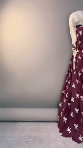 Terbaru Gamis Pita Model Lengan Balon Katun Linen Busana Muslim Wanita