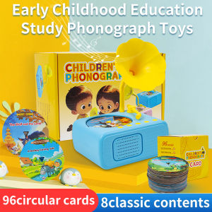New Style Childrens Phonograph Toy Storytelling Machine for Kids with 96 Cards - Early Childhood Education Toy