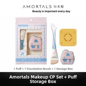AMORTALS(尔木萄) | Amortals Flat Foundation Brush One-Row Fish Tail Foundation Liquid Makeup Brush No Powder Eating Seamless 1952