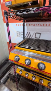 BRAVO Gas 4 Burner*SHORT SIZE* BBQ Gas Stove BBQ Stove Gas BBQ Grill Gas Stove Dapur Bakar Lokcing Pembakar Ikan Gas Pembakar Lokcing Pembakar Satay Gas Pembakar bbq Gas