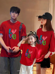 Zodiac Year Celebration Family T-shirt Red