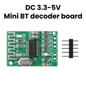 DC 3.3V-5V Bluetooth Decoder Board Mini Decoding Module BT 5.4 Audio Receiver Module True 2.0 Dual Channel Output with 10m Range