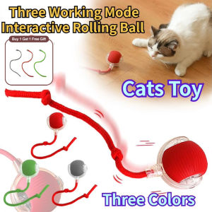 JBMBHC 【Buy 1 Get 1Gift】Smart Cat Toy Interactive Electric Pet Toys for cats Automatic Rolling Ball Kitten Toys USB Rechargeable Cat Accessories