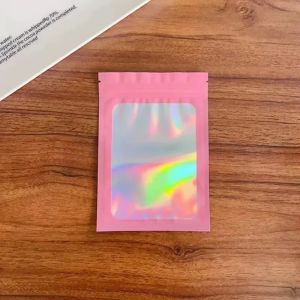 Túi Đựng Có Khóa Kéo Chất Liệu Giấy Bạc Mylar Nhựa Trong Suốt Có Cửa Sổ Dùng Để Đựng Đồ Trang Sức Chống Mùi Thích Hợp Cho Tiệc Tùng