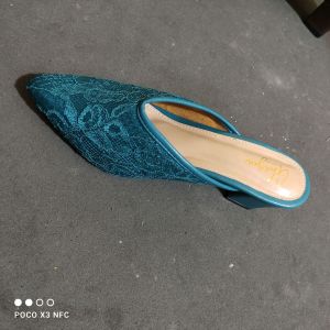 GHAZIA - 505 Sendal Pengantin Hak 5cm Selop Nikah Wedding Wanita Nikah Seserahan Pengantin