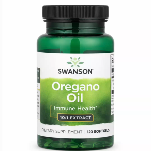 Swanson Oregano Oil 150mg 10:1 Extract – 120 Softgels for Digestive & Immune Support