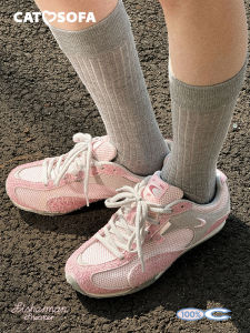 Giày Thể Thao Lưới Mỏng Thoáng Khí Mùa Xuân Hè Thiết Kế Dệt Chéo Đế Dày Lưới Mỏng Họa Tiết Mèo Và Ghế Sofa Cat& Sofa