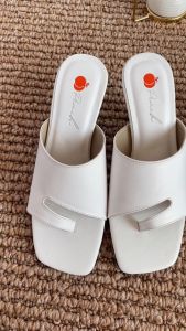 Peach sally heels 7cm - Sandal heels wanita