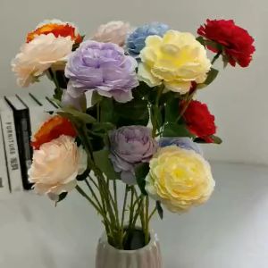 Hoa giả - Hoa hồng lá thẳng nhiều màu sắc - Trang trí nhà cửa Phụ kiện chụp ảnh Decor phòng