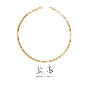 YANDAO | Minimalist Snake Chain Gold Necklace Choker
