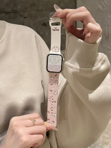 สายนาฬิกา Apple Watch SE3 สำหรับผู้หญิง สายยางนุ่ม Roropie รูปกระต่าย สายนาฬิกาอัจฉริยะแบบสวมข้อมือ สายรัดข้อมือแบบยืดหยุ่น