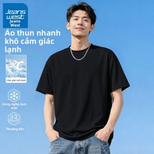 Jeanswest | Áo Thun Tay Ngắn MESH Chất Liệu Lụa Lạnh Nhanh Khô