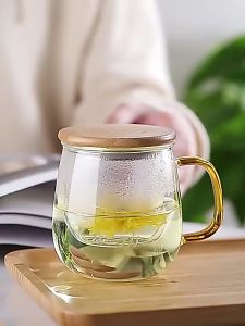 One Two Cups Gelas Cangkir Teh Tea Cup Mug with Infuser Filter 420ml