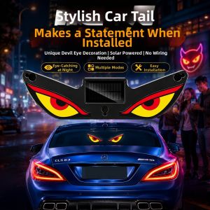 JOYCS | Blinking Devil Eye Solar LED Light Atmosphere Decoration Car Light