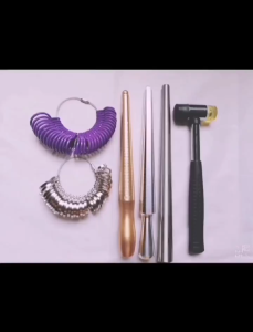 1pc Alat Ukur Cincin Kuningan Profesional (Ukuran 1-33) Tongkat Pengukur Size Cincin & Ukuran Jari untuk Perhiasan dan Perbaikan