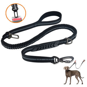 Senexin Dây Xích Chó thú cưng cho chó lớn và trung bình phản xạ Bungee leashs chống sốc hai tay cầm chịu lực cao Dây dắt chó