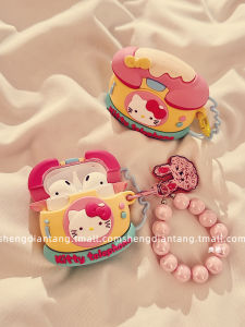 Ốp Lưng Silicon Dễ Thương Cho Tai Nghe Bluetooth Không Dây Kitty Cat Dành Cho Nữ Chống Rơi Bảo Vệ Airpods4 Airpods3 Airpods pro