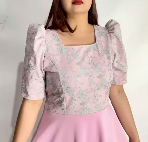 Amaya Elegant Dress with Zipper and Tie