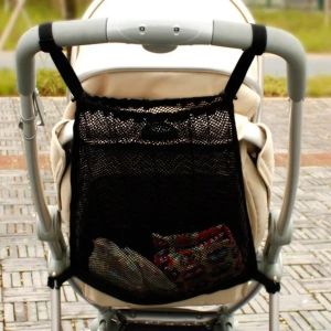 Baby Stroller Storage Mesh Bag Baby Stroller Seat Mesh Bag Large Capacity Diaper Baby Bottle Toy Storage Hanging Bag