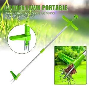 Grass Puller Standing Vegetable Digger Manual Weed Removal Long Handle Detachable With Foot Pedal Garden Tool