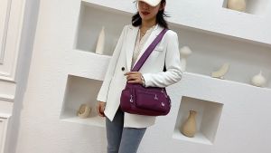 NAZANA Fashion Women Crossbody Waterproof Travel Nylon Bag Large Bag Fashion Shoulder Bag Sling Bag #1161