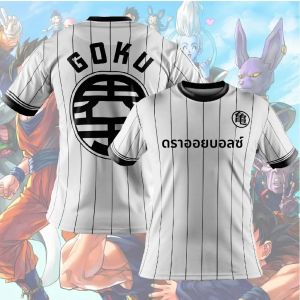 เสื้อยืดลายการ์ตูนดราก้อนบอล Z จากญี่ปุ่นเสื้อยืดสำหรับเด็กเสื้อท่อนบนลายซูเปอร์มาริโอสำหรับฤดูร้อนเสื้อแขนสั้นแห้งเร็ว