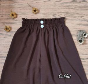 CELANA KULOT CRINKLE KANCING DEPAN PREMIUM TERBARU 2023 / CELANA  WANITA DEWASA REMAJA KOREA LEG HIGHWAIST KEKINIAN OOTD TEBAL MURAH JUMBO LOOSE CULLOTE PANTS TERLARIS POLOS KOREAN STYLE