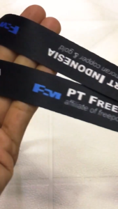 Lanyard / Tali ID Card FREEPORT Digital Print