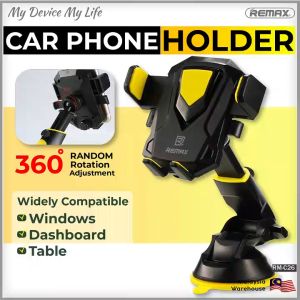 REMAX RM-C26 Phone Car Holder Transformer and Desktop One-Handed Use Multi-Angle Rotatable Stable Clamping More Durable Stable Clamping