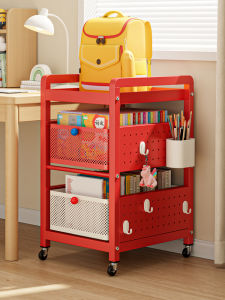 maitian | Portable Book Storage Shelf Sliding Wheeled Cabinet