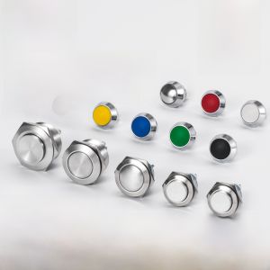 Metal Button Switch Micro Controlled Pressure Touch Self Locking Waterproof Miniature Lightweight Resetting Electronic Component