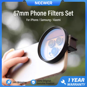 NEEWER Universal 67mm Phone Filters Kit with Upgrade Phone Filter Holder CPL ND32 Multicolor Effect Filters Set for iPhone Samsung Android Smartphone Camera Lens
