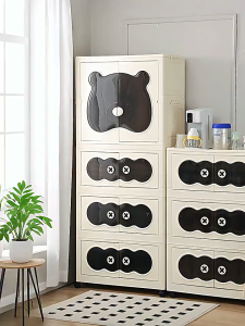 ตู้เสื้อผ้าพับได้ ตู้เสื้อผ้าเด็ก ตู้ใส่เสื้อผ้า พับเก็บได้ มีล้อเลื่อน กันฝุ่นและกันน้ำ ความจุสูง พื้นที่จัดเก็บ ติดตั้งง่าย สไตล์โมเดิ