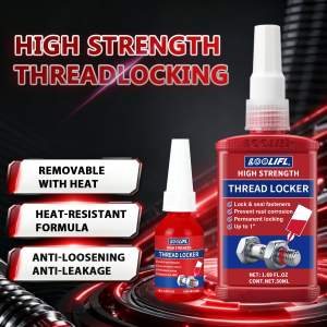 LOOLIFL Thread Locker 10- 50ml Multi-purpose Screw Glue for Automotive Home DIYFurniture Assembly & Heavy Industrial Machinery